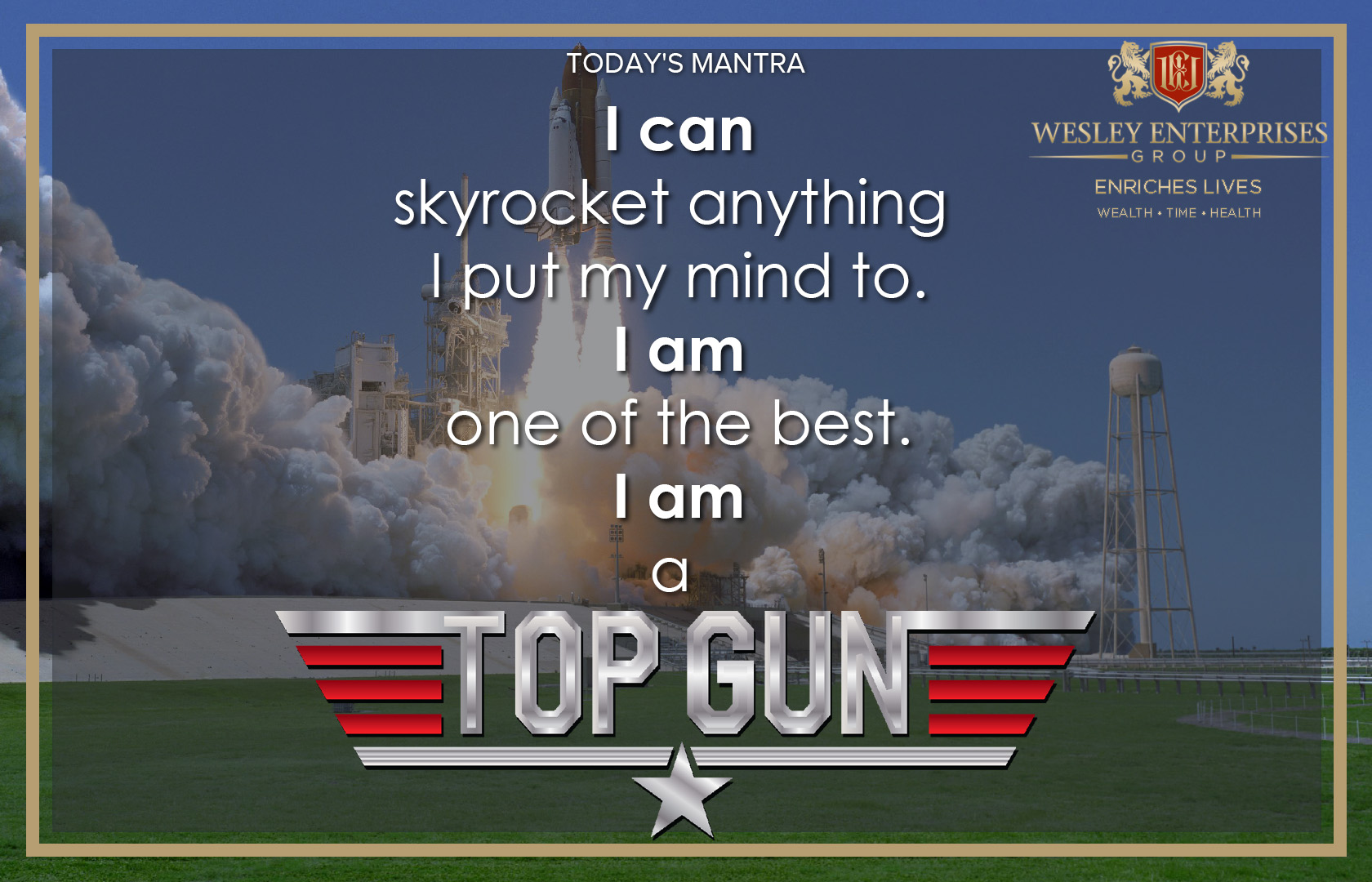 I can skyrocket  - I am a top gun